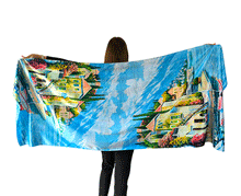 Naložite sliko v pregledovalnik galerije, Obojestranski ženski šal Lotus svila viskoza