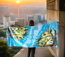 Naložite sliko v pregledovalnik galerije, obojestranski ženski šal poletni šali modni sal pisani sali cvetlice prehodni sal viskoza svila barvit ženski šali moda udoben šal mehek obojestranski sal jesenski šal cvetlični ženski šal poletni šal