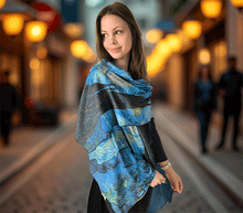 Naložite sliko v pregledovalnik galerije, obojestranski ženski šal poletni šali modni sal pisani sali cvetlice prehodni sal viskoza svila barvit ženski šali moda udoben šal mehek obojestranski sal jesenski šal ženski šal moda zvezde