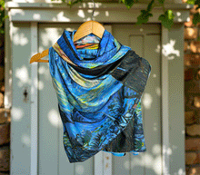 Naložite sliko v pregledovalnik galerije, obojestranski ženski šal poletni šali modni sal pisani sali cvetlice prehodni sal viskoza svila barvit ženski šali moda udoben šal mehek obojestranski sal jesenski šal ženski šal moda zvezde