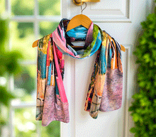 Naložite sliko v pregledovalnik galerije, obojestranski ženski šal poletni šali modni sal pisani sali cvetlice prehodni sal viskoza svila barvit ženski šali moda udoben šal mehek obojestranski sal jesenski šal cvetlični ženski šal moda