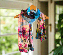 Naložite sliko v pregledovalnik galerije, obojestranski ženski šal poletni šali modni sal pisani sali cvetlice prehodni sal viskoza svila barvit ženski šali moda udoben šal mehek obojestranski sal jesenski šal cvetlični ženski šal moda