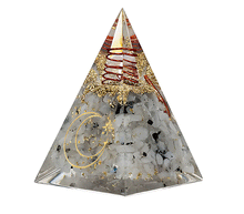 Naložite sliko v pregledovalnik galerije, orgonit piramida mesecev kamen kristali zaščita zascita elektromagnetno sevanje orgonit piramida kristali lunin kamen spirala kristali poldragi kamni piramide piramida moč moc orgonit piramida orgonit elektrosmog