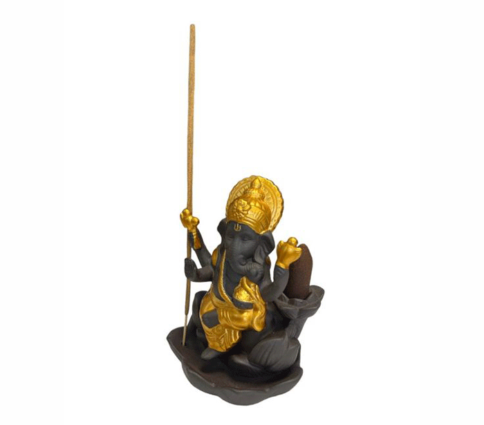 dimna fontana backflow podstavek za dišeče stožce backflow dimna fontana stojalo backflow za dišeče stožce podstavek za dišeče palčke ganesh ganeš ganesha vzranta dimna fontana za disece stozce za disece palcke