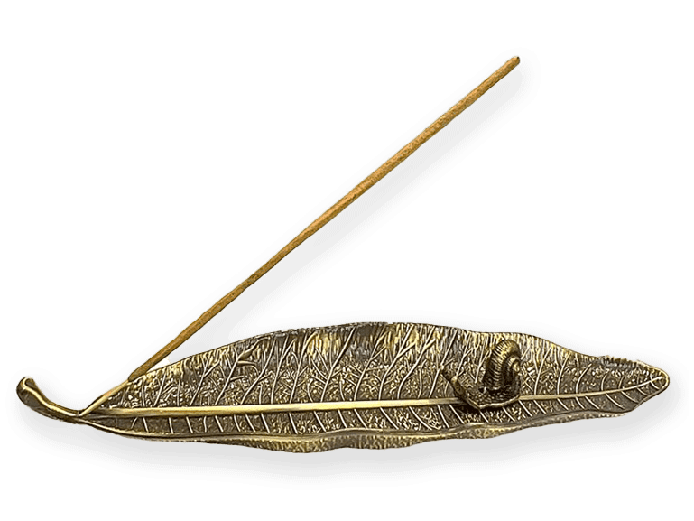 podstavek za dišeče palčke stojalo za dišeče palčke stojalo za kadila podstavek za dišeče stožce iz kovine oblika lista