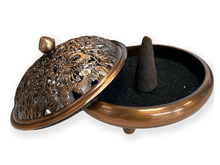 Naložite sliko v pregledovalnik galerije, odstavek za dišeče stožce zmaj stojalo za dišeče stožce stojalo za kadila podstavek za dišeče stožce iz kovine devet zmajev