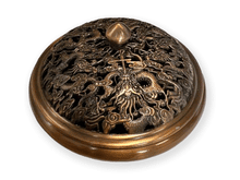 Naložite sliko v pregledovalnik galerije, odstavek za dišeče stožce zmaj stojalo za dišeče stožce stojalo za kadila podstavek za dišeče stožce iz kovine devet zmajev