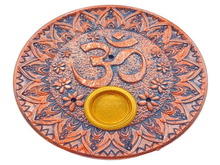 Naložite sliko v pregledovalnik galerije, podstavek za dišeče palčke OM stojalo za dišeče palčke stojalo za kadila podstavek za dišeče stožce iz kovine AUM simbol om aum