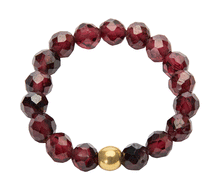 Naložite sliko v pregledovalnik galerije, prstan kristali prstan iz kristalov kristalni prstan nakit kristali elastični prstan elastičen prstan energetski nakit granat kamen rodolit