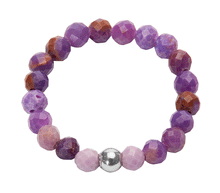 Naložite sliko v pregledovalnik galerije, prstan sugilit kristali prstan iz kristalov kristalni prstan nakit kristali elastični prstan elastičen prstan energetski nakit sugilit kamen sugilit