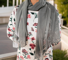 Naložite sliko v pregledovalnik galerije, šal šali ženski šali poletni šali prehodni šali modni dodatki svila viskoza enobarvni šali modni sal zenski sal