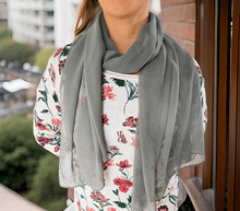 Naložite sliko v pregledovalnik galerije, šal šali ženski šali poletni šali prehodni šali modni dodatki svila viskoza enobarvni šali modni sal zenski sal