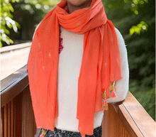 Naložite sliko v pregledovalnik galerije, Šal šali ženski šali poletni šali prehodni šali modni dodatki bombaž šal enobarvni šali mehki šali