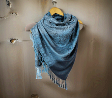 Naložite sliko v pregledovalnik galerije, sal sali šal šali pasmina pašmina ženski šali modni šali zenski sal bombaž viskoza šali lepota mehko jesenski šal zimski šal prehodni šal poletni šali moder modra