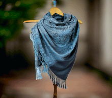 Naložite sliko v pregledovalnik galerije, sal sali šal šali pasmina pašmina ženski šali modni šali zenski sal bombaž viskoza šali lepota mehko jesenski šal zimski šal prehodni šal poletni šali moder modra