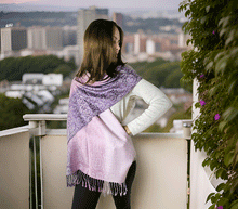 Naložite sliko v pregledovalnik galerije, sal sali šal šali pasmina pašmina ženski šali modni šali zenski sal bombaž viskoza šali lepota mehko jesenski šal zimski šal prehodni šal poletni šali vijola roza