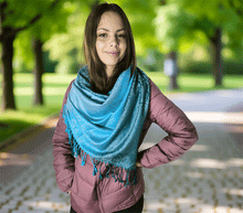 Naložite sliko v pregledovalnik galerije, sal sali šal šali pasmina pašmina ženski šali modni šali zenski sal bombaž viskoza šali lepota mehko jesenski šal zimski šal prehodni šal poletni šali turkiz modra