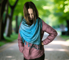 Naložite sliko v pregledovalnik galerije, sal sali šal šali pasmina pašmina ženski šali modni šali zenski sal bombaž viskoza šali lepota mehko jesenski šal zimski šal prehodni šal poletni šali turkiz modra