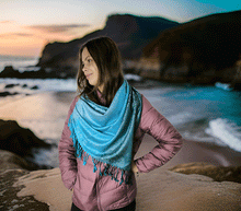 Naložite sliko v pregledovalnik galerije, sal sali šal šali pasmina pašmina ženski šali modni šali zenski sal bombaž viskoza šali lepota mehko jesenski šal zimski šal prehodni šal poletni šali turkiz modra