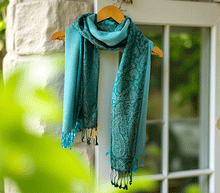 Naložite sliko v pregledovalnik galerije, sal sali šal šali pasmina pašmina ženski šali modni šali zenski sal bombaž viskoza šali lepota mehko jesenski šal zimski šal prehodni šal poletni šali turkiz modra