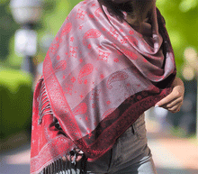 Naložite sliko v pregledovalnik galerije, sal sali šal šali pasmina pašmina ženski šali modni šali zenski sal bombaž viskoza šali lepota mehko jesenski šal zimski šal prehodni šal poletni šali topel sal naravni materiali rdeča