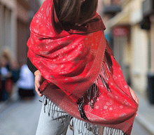 Naložite sliko v pregledovalnik galerije, sal sali šal šali pasmina pašmina ženski šali modni šali zenski sal bombaž viskoza šali lepota mehko jesenski šal zimski šal prehodni šal poletni šali topel sal naravni materiali rdeča