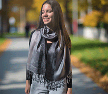 Naložite sliko v pregledovalnik galerije, sal sali šal šali pasmina pašmina ženski šali modni šali zenski sal bombaž viskoza šali lepota mehko jesenski šal zimski šal prehodni šal poletni šali topel sal naravni materiali siva