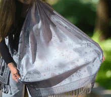 Naložite sliko v pregledovalnik galerije, sal sali šal šali pasmina pašmina ženski šali modni šali zenski sal bombaž viskoza šali lepota mehko jesenski šal zimski šal prehodni šal poletni šali topel sal naravni materiali siva