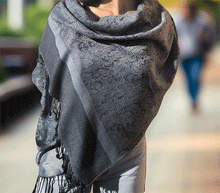 Naložite sliko v pregledovalnik galerije, sal sali šal šali pasmina pašmina ženski šali modni šali zenski sal bombaž viskoza šali lepota mehko jesenski šal zimski šal prehodni šal poletni šali vzorci siva