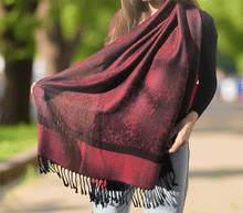 Naložite sliko v pregledovalnik galerije, sal sali šal šali pasmina pašmina ženski šali modni šali zenski sal bombaž viskoza šali lepota mehko jesenski šal zimski šal prehodni šal poletni šali vzorci bordo