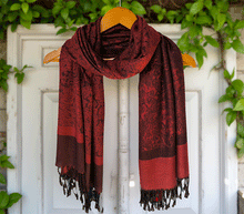 Naložite sliko v pregledovalnik galerije, sal sali šal šali pasmina pašmina ženski šali modni šali zenski sal bombaž viskoza šali lepota mehko jesenski šal zimski šal prehodni šal poletni šali vzorci bordo