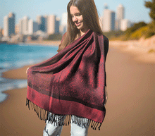 Naložite sliko v pregledovalnik galerije, sal sali šal šali pasmina pašmina ženski šali modni šali zenski sal bombaž viskoza šali lepota mehko jesenski šal zimski šal prehodni šal poletni šali vzorci bordo