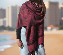 Naložite sliko v pregledovalnik galerije, sal sali šal šali pasmina pašmina ženski šali modni šali zenski sal bombaž viskoza šali lepota mehko jesenski šal zimski šal prehodni šal poletni šali vzorci bordo