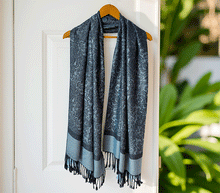 Naložite sliko v pregledovalnik galerije, sal sali šal šali pasmina pašmina ženski šali modni šali zenski sal bombaž viskoza šali lepota mehko jesenski šal zimski šal prehodni šal poletni šali moder modra vzorci