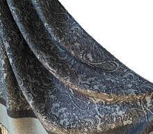 Naložite sliko v pregledovalnik galerije, sal sali šal šali pasmina pašmina ženski šali modni šali zenski sal bombaž viskoza šali lepota mehko jesenski šal zimski šal prehodni šal poletni šali moder modra vzorci