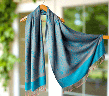 Naložite sliko v pregledovalnik galerije, sal sali šal šali pasmina pašmina ženski šali modni šali zenski sal bombaž viskoza šali lepota mehko jesenski šal zimski šal prehodni šal poletni šali vzorci moder turkiz