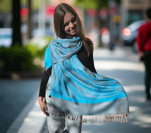 Naložite sliko v pregledovalnik galerije, sal sali šal šali pasmina pašmina ženski šali modni šali zenski sal bombaž viskoza šali lepota mehko jesenski šal zimski šal prehodni šal poletni šali vzorci moder turkiz