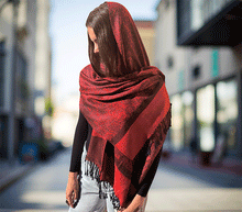 Naložite sliko v pregledovalnik galerije, sal sali šal šali pasmina pašmina ženski šali modni šali zenski sal bombaž viskoza šali lepota mehko jesenski šal zimski šal prehodni šal poletni šali rdeča vzorci