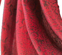 Naložite sliko v pregledovalnik galerije, Šal Flow rdeč pašmina