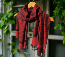 Naložite sliko v pregledovalnik galerije, sal sali šal šali pasmina pašmina ženski šali modni šali zenski sal bombaž viskoza šali lepota mehko jesenski šal zimski šal prehodni šal poletni šali rdeča vzorci