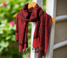 Naložite sliko v pregledovalnik galerije, sal sali šal šali pasmina pašmina ženski šali modni šali zenski sal bombaž viskoza šali lepota mehko jesenski šal zimski šal prehodni šal poletni šali rdeča vzorci