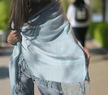 Naložite sliko v pregledovalnik galerije, sal sali šal šali pasmina pašmina ženski šali modni šali zenski sal bombaž viskoza šali lepota mehko jesenski šal zimski šal prehodni šal poletni šali vzorci moder