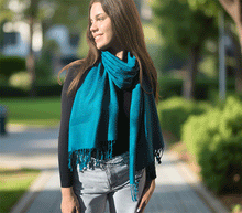 Naložite sliko v pregledovalnik galerije, sal sali šal šali pasmina pašmina ženski šali modni šali zenski sal bombaž viskoza šali lepota mehko jesenski šal zimski šal prehodni šal poletni šali vzorci turkiz