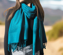 Naložite sliko v pregledovalnik galerije, sal sali šal šali pasmina pašmina ženski šali modni šali zenski sal bombaž viskoza šali lepota mehko jesenski šal zimski šal prehodni šal poletni šali vzorci turkiz