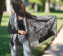 Naložite sliko v pregledovalnik galerije, sal sali šal šali pasmina pašmina ženski šali modni šali zenski sal bombaž viskoza šali lepota mehko jesenski šal zimski šal prehodni šal poletni šali naravni materiali blescice bleščice svetlikajoč