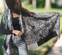 Naložite sliko v pregledovalnik galerije, sal sali šal šali pasmina pašmina ženski šali modni šali zenski sal bombaž viskoza šali lepota mehko jesenski šal zimski šal prehodni šal poletni šali naravni materiali blescice bleščice svetlikajoč