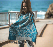 Naložite sliko v pregledovalnik galerije, sal sali šal šali pasmina pašmina ženski šali modni šali zenski sal bombaž viskoza šali lepota mehko jesenski šal zimski šal prehodni šal poletni šali naravni materiali blescice bleščice svetlikajoč