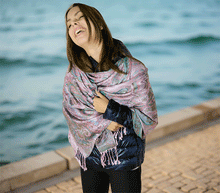 Naložite sliko v pregledovalnik galerije, sal sali šal šali pasmina pašmina ženski šali modni šali zenski sal bombaž viskoza šali lepota mehko jesenski šal zimski šal prehodni šal poletni šali roza naravni materiali good vibes