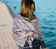 Naložite sliko v pregledovalnik galerije, sal sali šal šali pasmina pašmina ženski šali modni šali zenski sal bombaž viskoza šali lepota mehko jesenski šal zimski šal prehodni šal poletni šali roza naravni materiali good vibes