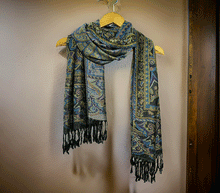 Naložite sliko v pregledovalnik galerije, sal sali šal craz šali pasmina pašmina ženski šali modni šali zenski sal bombaž viskoza šali lepota mehko jesenski šal zimski šal prehodni šal poletni šali črna modra naravni materiali good vibes